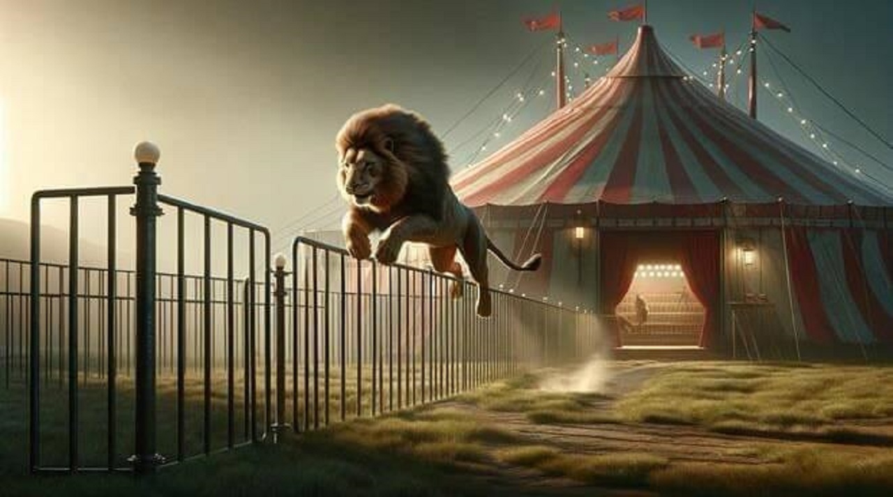 Il caso di Kimba, il leone fuggito dal circo di Ladispoli per qualche ora di libertà