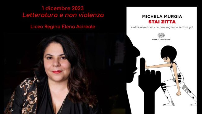 Letteratura e non violenza, al Regina Elena di Acireale il contributo della parola e dell’arte a favore dei comportamenti non violenti