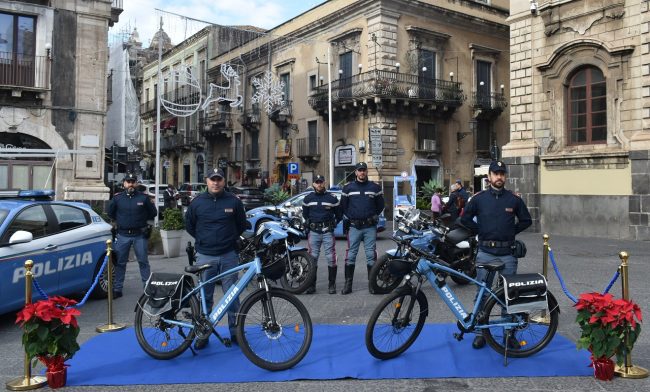 Catania, e-bike per controlli più dinamici e veloci