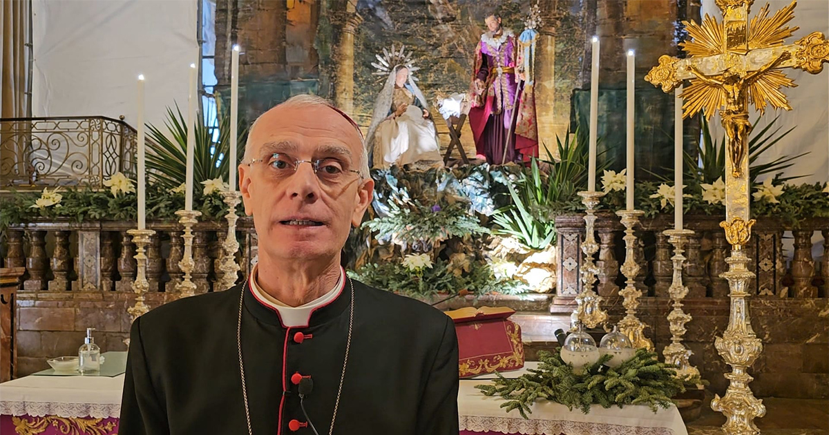 Gli auguri di Natale del presidente della Cesi, Mons. Antonino Raspanti – VIDEO