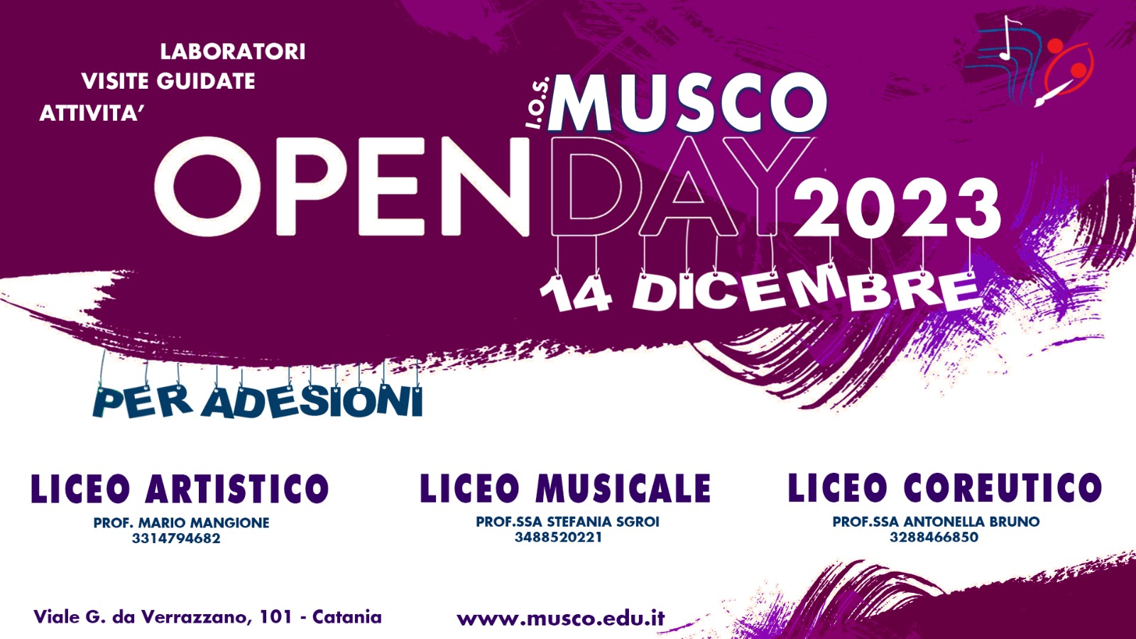 Il 14 dicembre Open Day Licei alla “Musco” di Catania