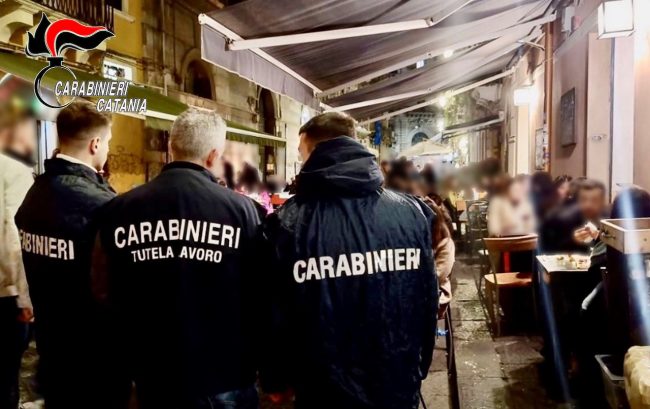 Movida catanese nel mirino, sanzionato locale in via Gemmellaro