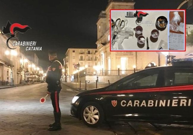 Blitz in un appartamento di Giarre: arrestati due spacciatori, sequestrati anche appunti delle vendite