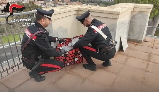 Catania, 6 kili di marijuana in balcone: arrestato 28enne