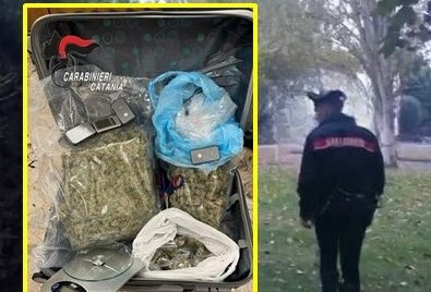 Trovati con più di un kilo di marijuana, arrestati due giovani catanesi sospetti
