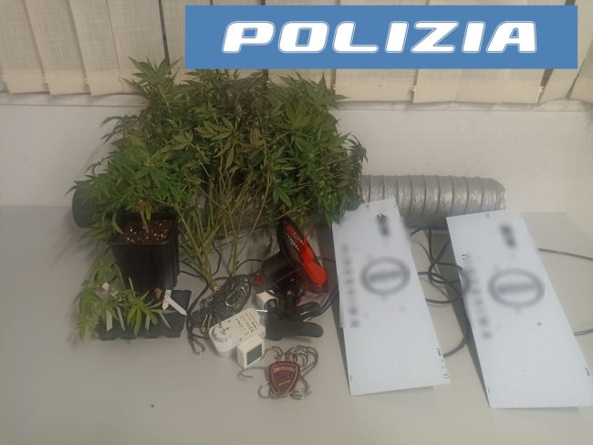 Chiama la polizia ma finisce nei guai: arrestato un 27enne catanese per produzione di droga