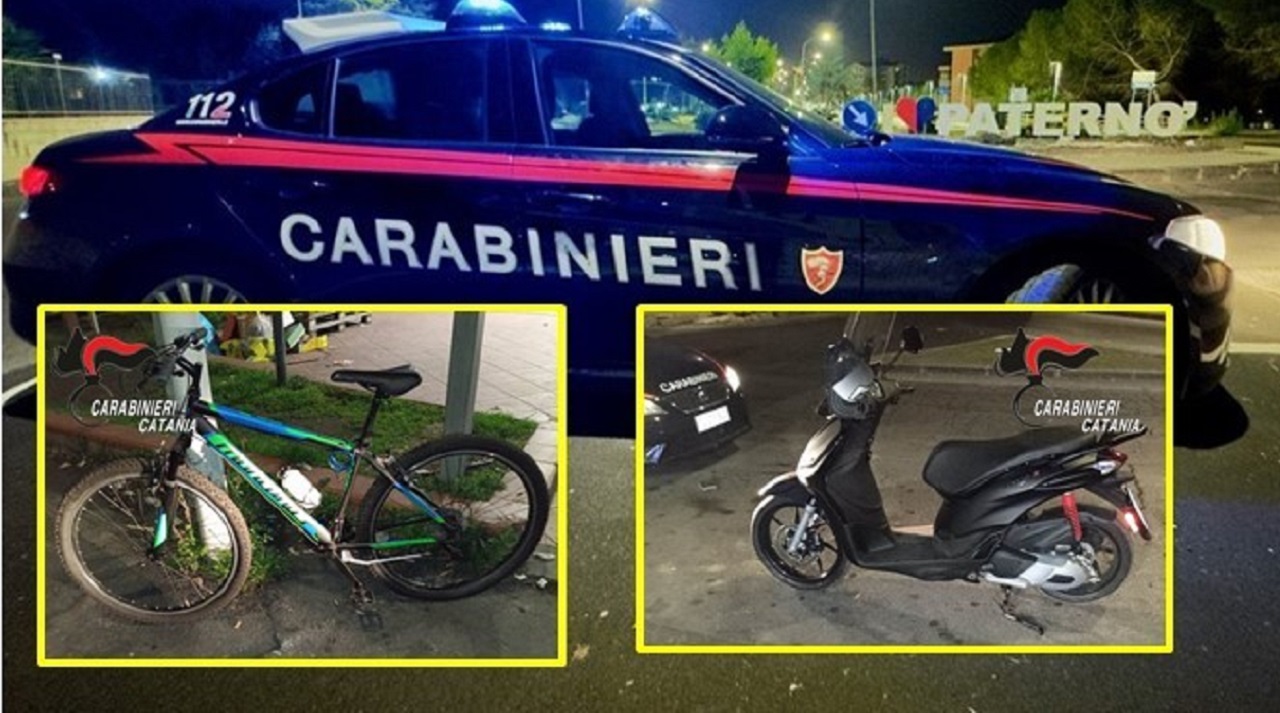 Rubano scooter bici da un garage ma per strada incontrano i carabinieri: arrestato 19enne  