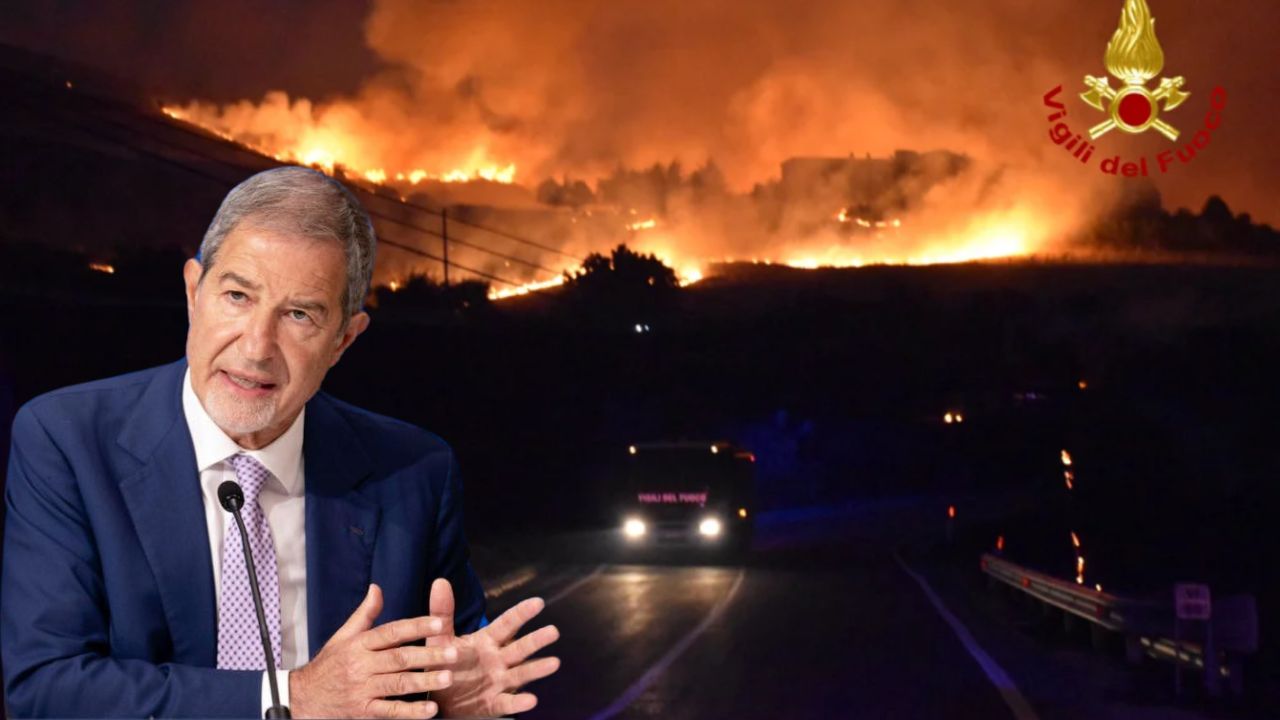 Incendi in Sicilia, il ministro Musumeci: “Pronto il riesame sullo stato di emergenza”