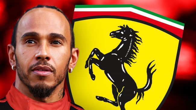 Hamilton in Ferrari
