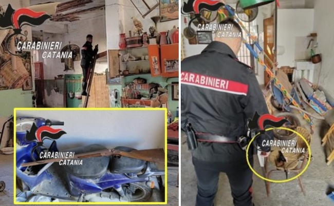 Denunciato il proprietario di un garage di San Cristoforo con dentro armi e droga