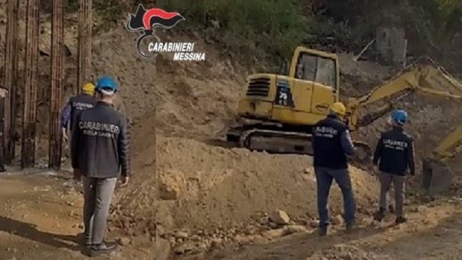 Sospese le attività in due cantieri edili nel Messinese: denunciati i tre titolari