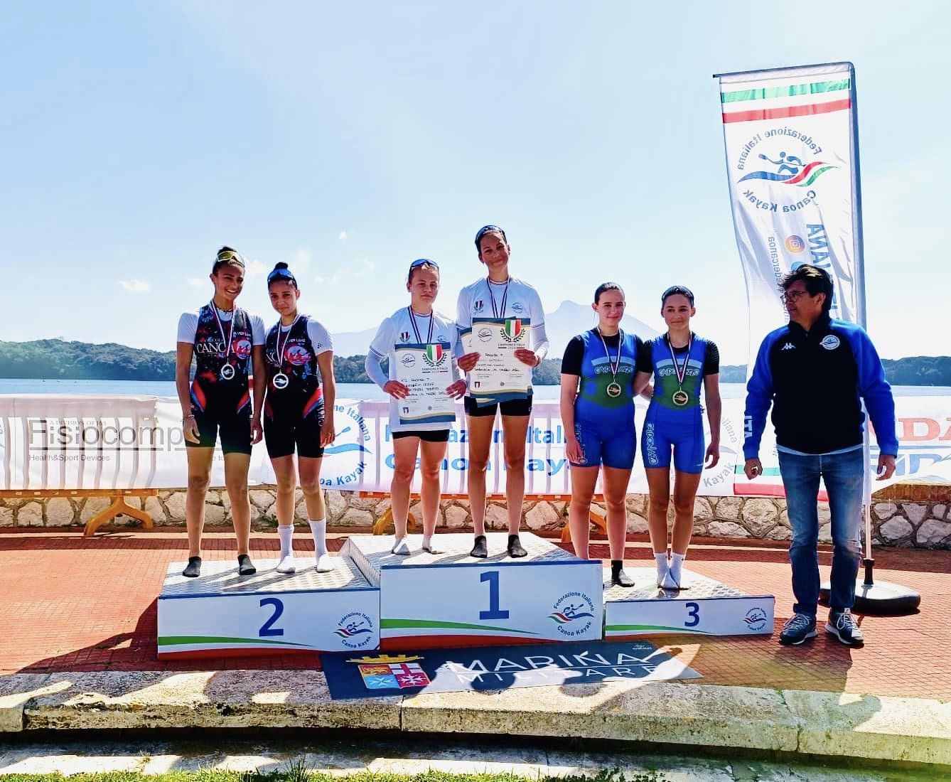 Anastasia Insabella del Circolo Canoa Catania conquista il tricolore a Sabaudia ai Campionati italiani di fondo