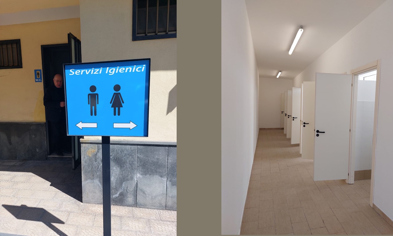 Cimitero di Catania, completati i lavori per ridare decoro e funzionalità ai servizi igienici