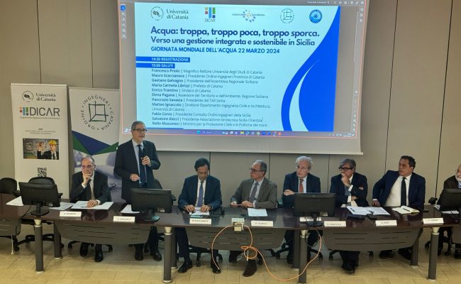 Emergenza idrica in Sicilia, convegno all’Università di Catania