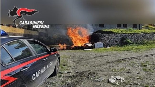 Aveva appiccato un rogo con rifiuti e porte di legno: un arresto a Savoca
