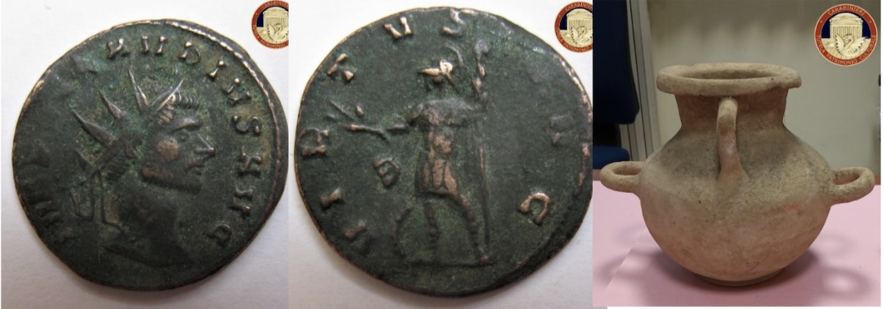 La consegna in affido giudiziale delle monete e dei reperti archeologici sequestrati ad Assoro