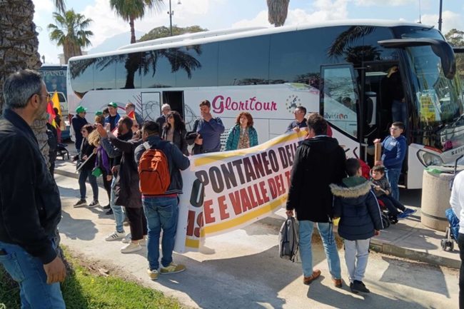 Corteo a Palermo di agricoltori, allevatori e pescatori siciliani