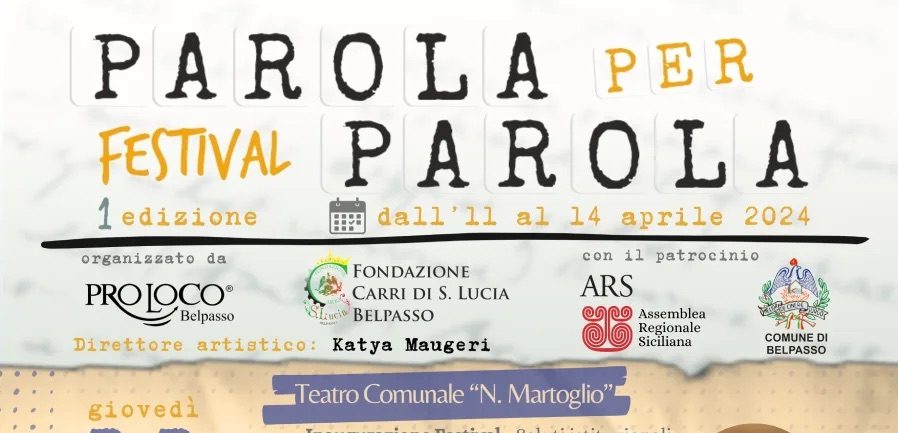 A Belpasso è tutto pronto per la prima edizione del Festival letterario “Parola per Parola”