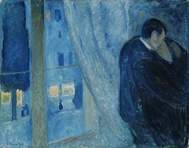 Edvard Munch, Il bacio con la finestra, 1892