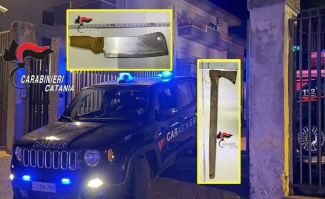Lite in piazza nel Catanese, uno dei due ferisce l’altro con un’ascia