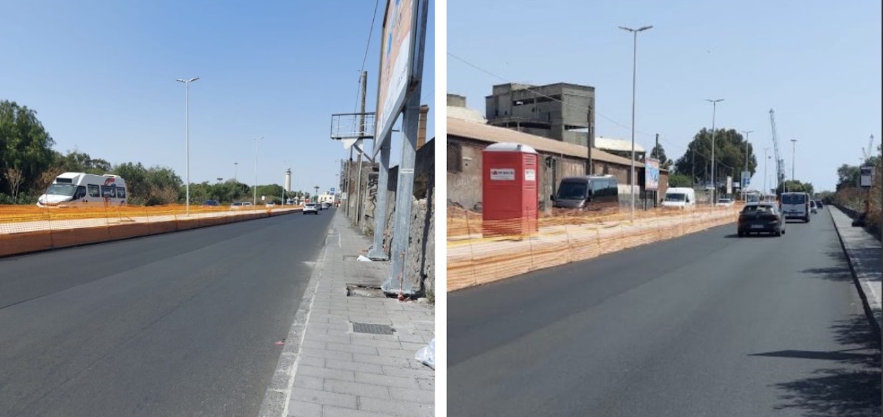 Catania, via Domenico Tempio senza più restringimenti per il cantiere della pista ciclopedonale