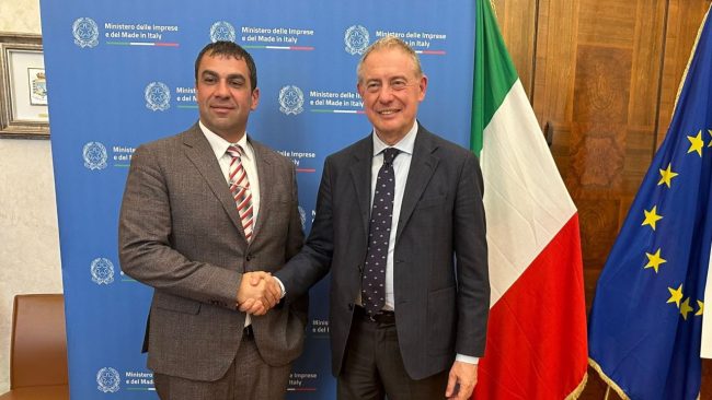 Ex Blutec, il ministro Urso incontra Ross Pelligra – LE FOTO