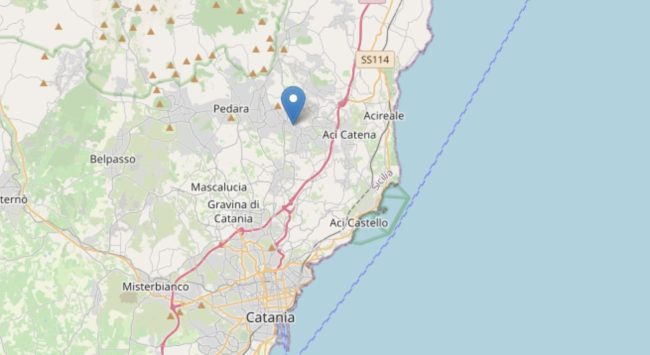 Terremoto a Viagrande, “piccola” scossa avvertita dalla popolazione