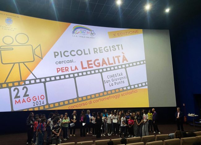 Matiné di Legalità con la premiazione del Concorso “Piccoli registi cercasi” per l’ICS “Italo Calvino” di Catania