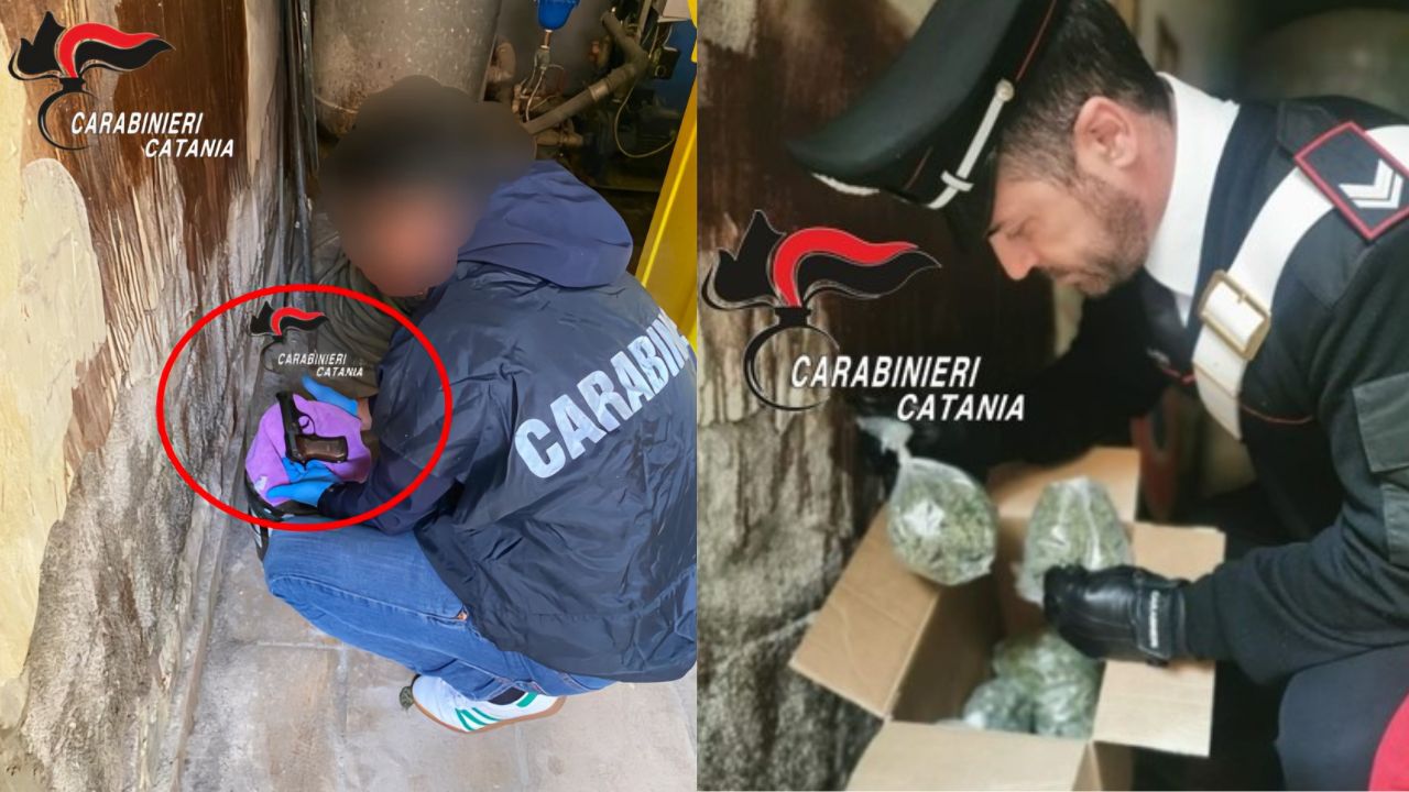 Droga e armi clandestine nel quartiere “Fortino” di Catania: arrestati zio e nipote