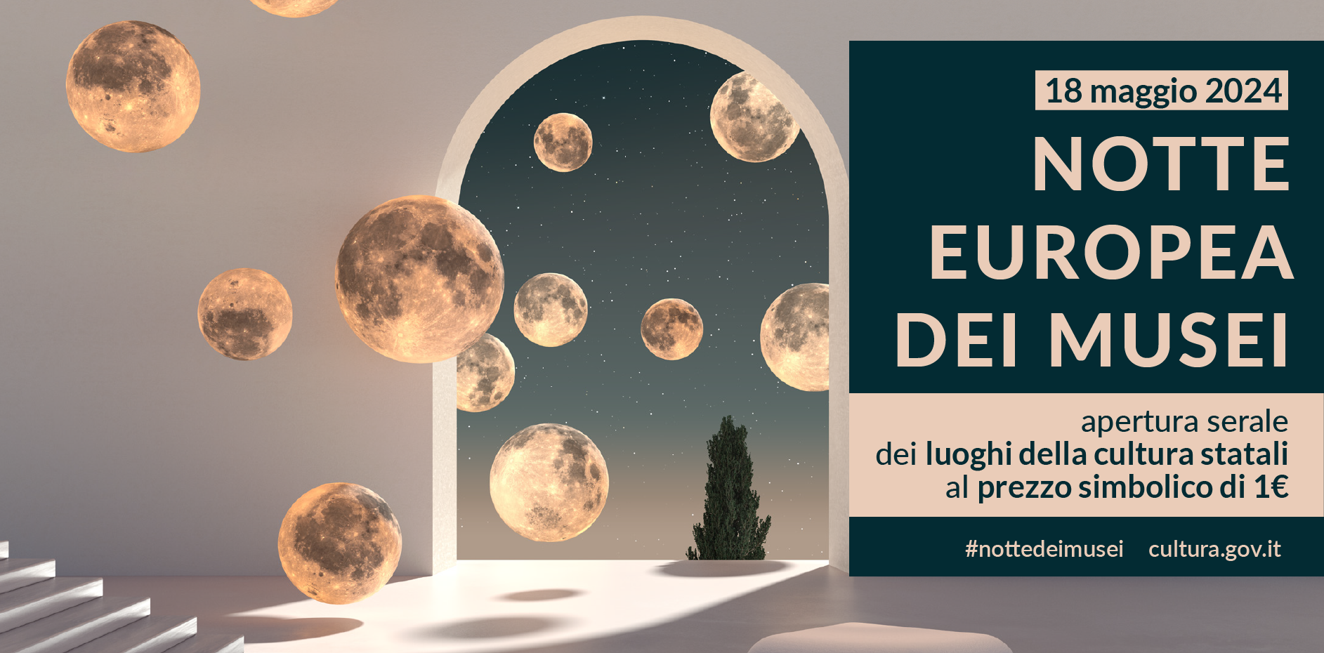 Notte Europea dei Musei, prevista per sabato sera l’apertura al costo simbolico di un euro