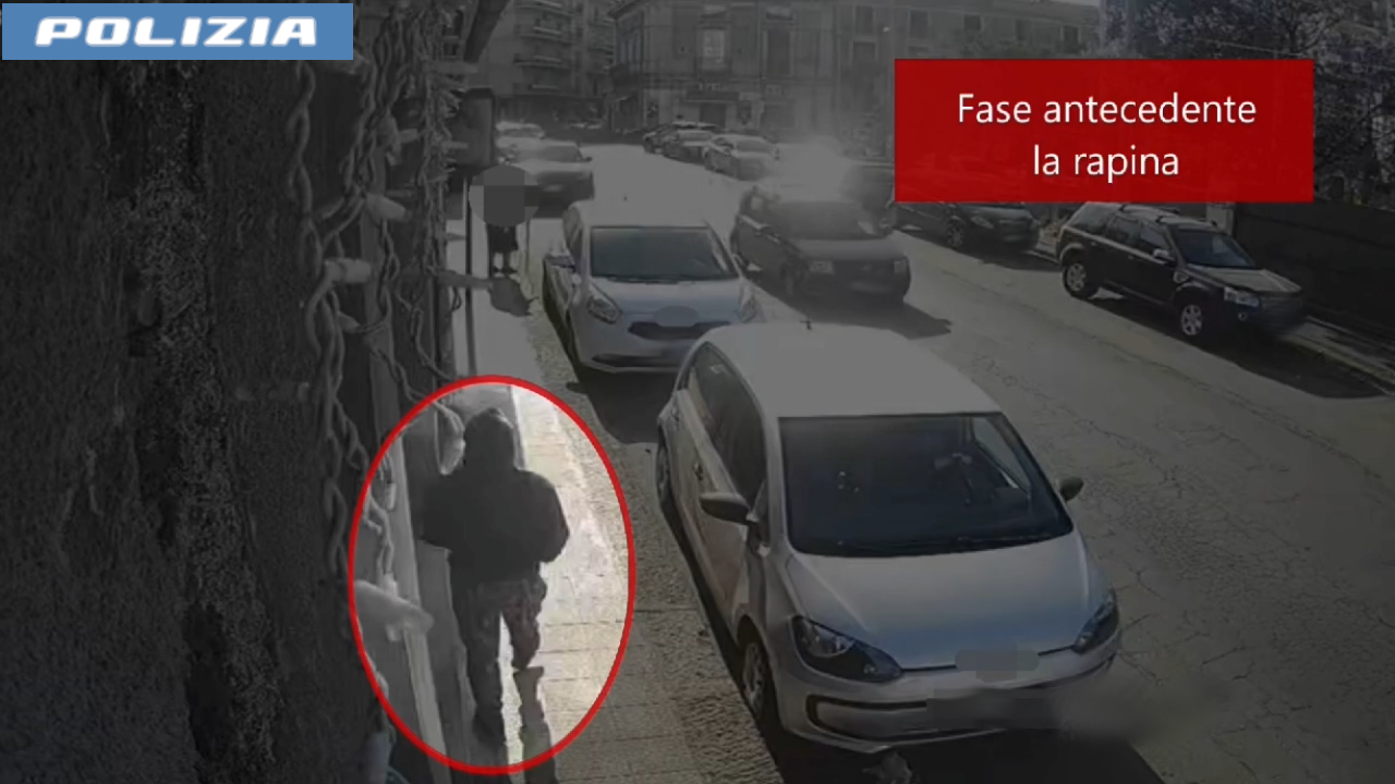 Rapina in un centro medico catanese, incastrato 25enne armato di coltello – VIDEO