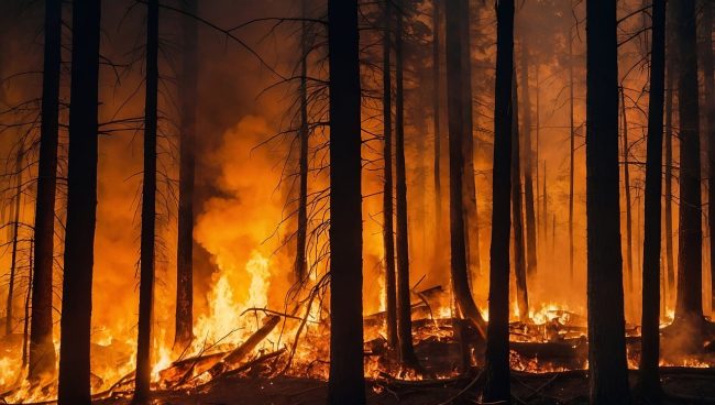 A Santa Caterina Villarmosa un incendio minaccia case e campi