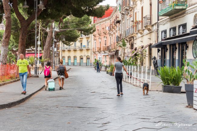 Castello Ursino, attivata l’area pedonale: sopralluogo del sindaco Trantino