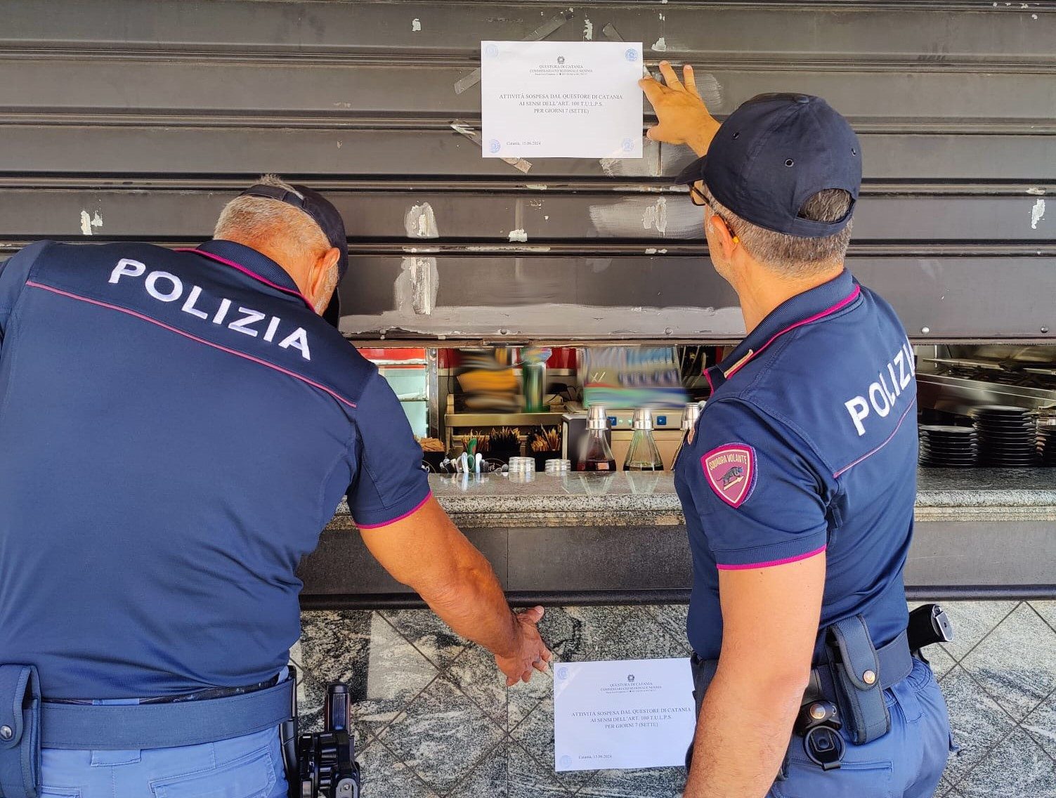 Sospesa attività di un chiosco-bar al viale Mario Rapisardi di Catania