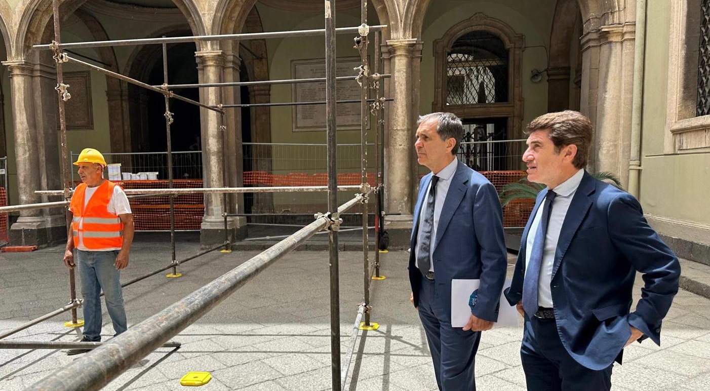 Catania, avviato il progetto di consolidamento sismico di Palazzo degli elefanti