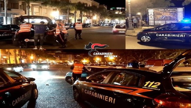 Controlli a Milazzo: violazioni al Codice della Strada, denunce per detenzione di droga e frode in un ristorante