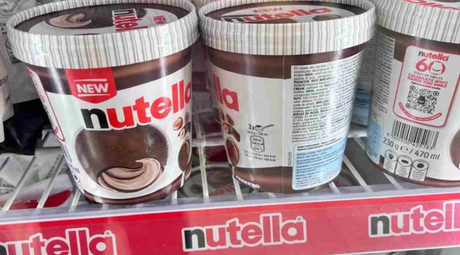 Ritirato dal mercato il nuovo gelato alla Nutella, qual è il lotto “incriminato”