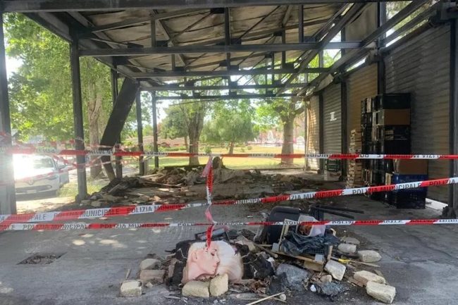 Sequestrato a Palermo il chiosco divorato da un incendio nel novembre del 2023