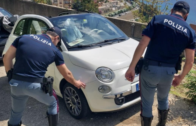 Messina, Fiat 500 cabrio recuperata: la polizia stradale sventa l’ennesimo furto