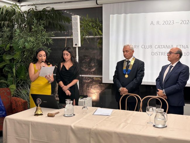 Il Dott. Saia Presidente del Rotary Club Catania Etna Centenario