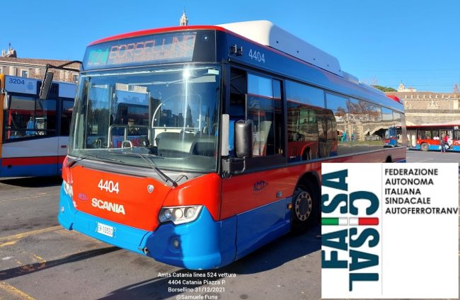 Ancora uno sciopero Faisa Cisal: “Servono più autobus e garanzie per lavoratori Amts Spa”