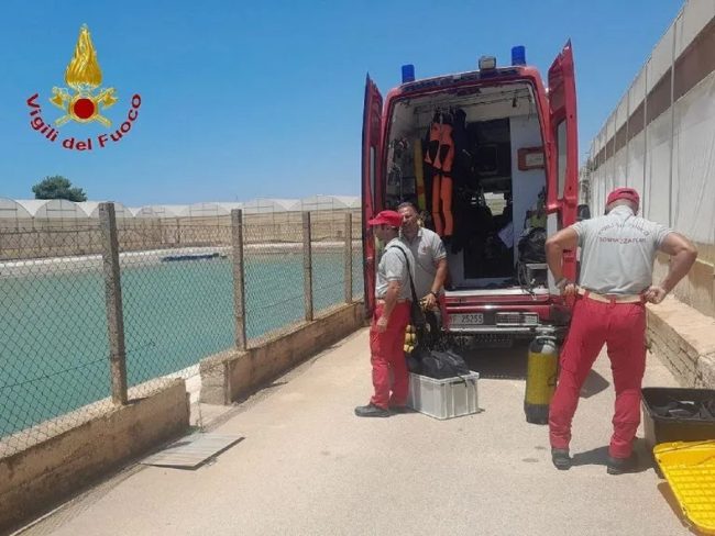 Operaio annega in una vasca di irrigazione a Scoglitti