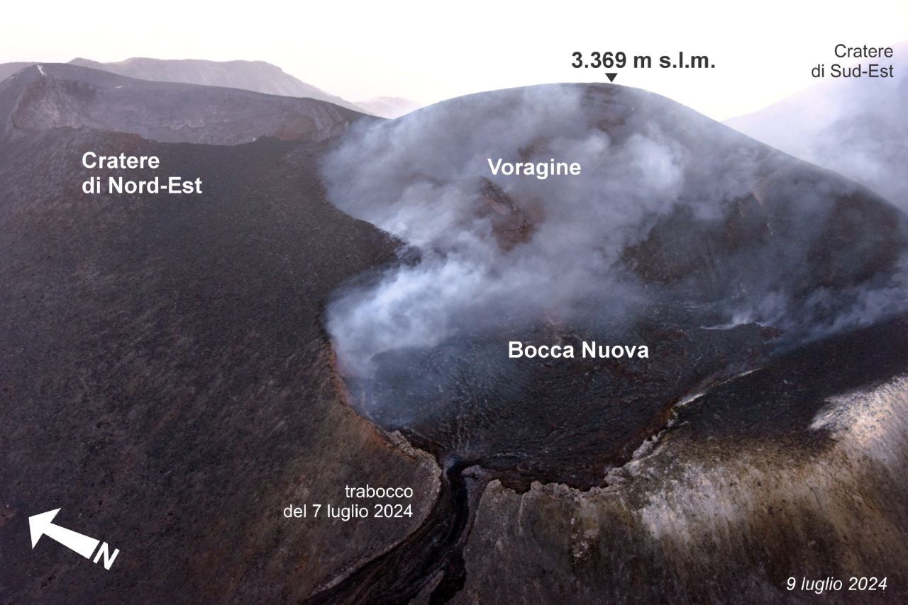 L’Etna cresce in altezza, il Cratere Voragine è la nuova vetta