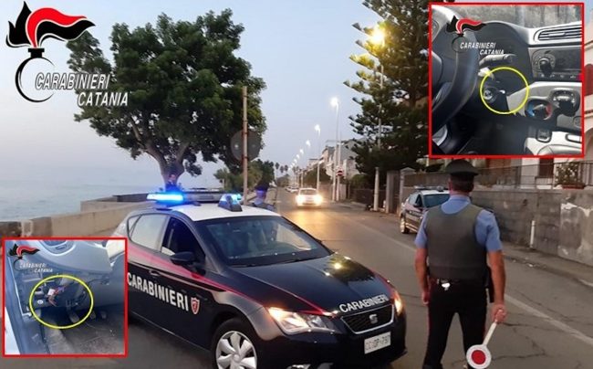 Sorpreso mentre ruba un’auto: nei guai 18enne del Catanese