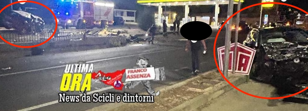Violento incidente a Modica, quattro feriti: bimba di pochi mesi a Catania con un trauma cranico
