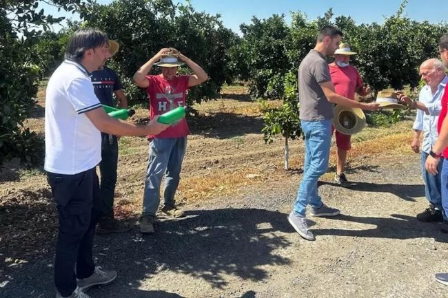 Colpi di calore, Ebat Ciala Catania distribuisce i kit alle aziende agricole