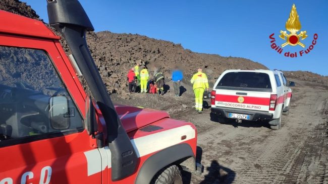 Etna, doppio soccorso a Piano Provenzana
