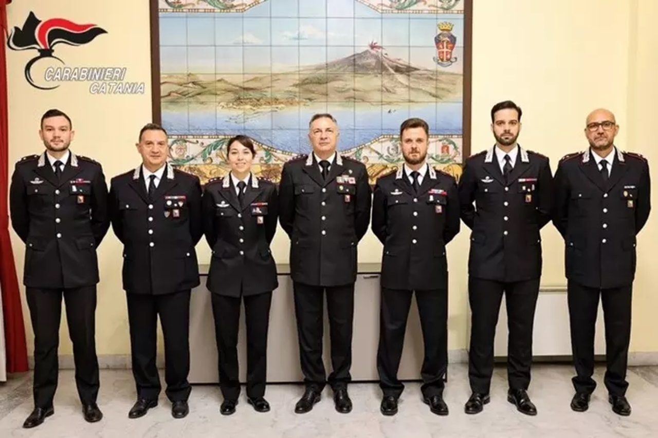 Carabinieri, arrivano sei nuovi ufficiali a Catania e provincia