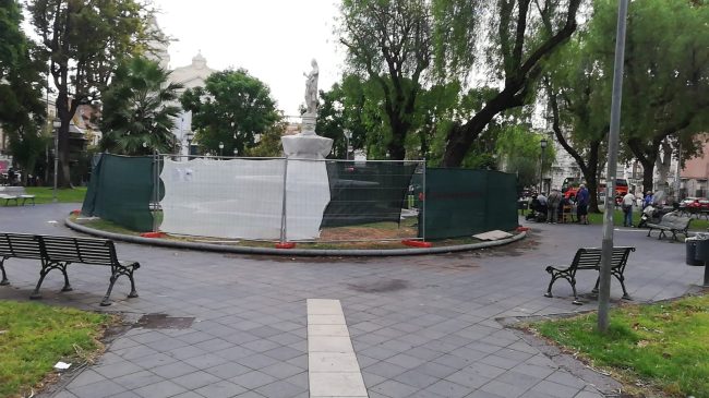 Restaurata la fontana monumentale di Cerere in piazza Cavour a Catania