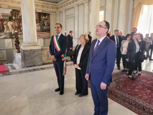 Il sindaco Trantino riceve il presidente dell’Albania Begaj